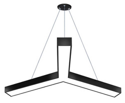 Deckenpendelleuchte LED 40W | Y-Form | Aluminium | Blendfreies CCD | Φ120x10x6 | LPL-001