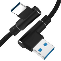 USB-C Ladekabel | 2 m | Winkelstecker, Quick Charge 3.0, 2,4 A | AM30