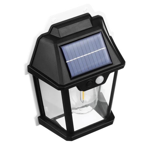 Solar-Wandleuchte LED | Solarlampe mit Dämmerungs- und Bewegungssensor | Solar-Außenbeleuchtung | TG-TY13502