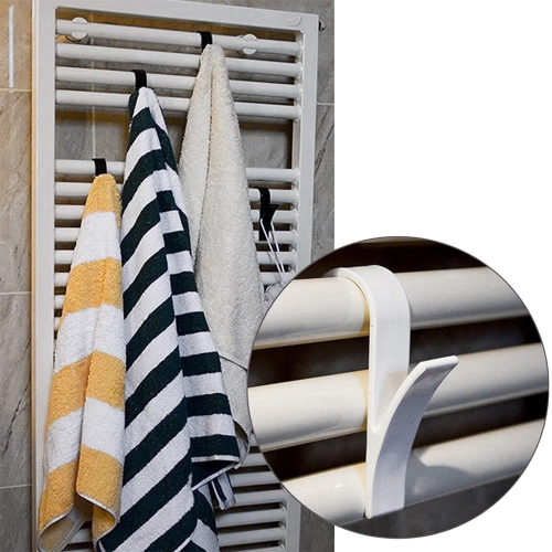 Badezimmerhandtuchhaken | Heizkörperhandtuchhalter | Haken-Set | PG-Y03-WHITE