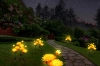 Solarblume | Solar-LED-Gartenlaterne Peonia gelb | 80 cm, 600 mAh | FLD-10-Y