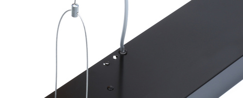 LED-Pendelleuchte | 120 cm, 40 W, Breite 18 cm | schwarz