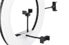 LED-Ringlicht | stufenlose Farb- und Helligkeitseinstellung, Stativ 195 cm, 3 Smartphone-Halterungen, Transporttasche | YQ-480B