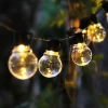 Solar LED Girlande, Gartenlampe zum Einstecken | 20 LED-Lampen | 5 Meter | SDC-20LED-5M
