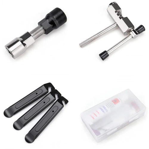 Fahrrad-Werkzeugkoffer | 44-teiliges Set, professionelles Werkzeugset aus Stahl, universelle Werkzeuge für Fahrradreparatur | FZ044-B