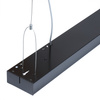Modern Lineare LED Hängelampe 30W, Aluminium Pendelleuchte | Höhenverstellbar | 120 x 10 cm