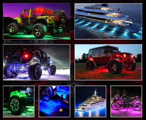 LED-Unterbodenbeleuchtung | RGB | 4 Stück