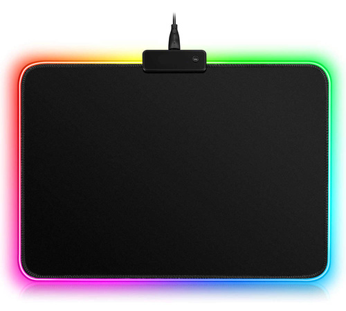 Mauspad | 35x25 cm | LED-RGB-Beleuchtung | 13 Beleuchtungsmodi | MP-001S