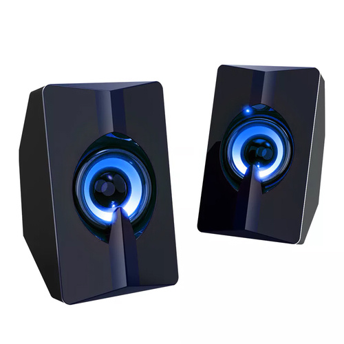 Computerlautsprecher 2.0 mit LED-Beleuchtung | 6W RMS 20Hz-20kHz 4ohm | S5