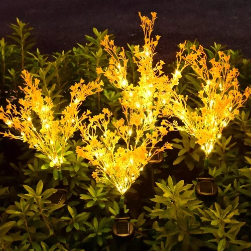 Solarblume | Solar-LED-Gartenlaterne Forsythie | 70 cm, 600 mAh | FLD-15-GELB