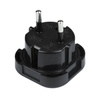 Netzadapter UK - EU/PL | schwarz | AD-EU96