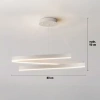 LED-Spirallampe 100W | RLO-80CM-100W-W | Moderne Pendelleuchte 80 cm