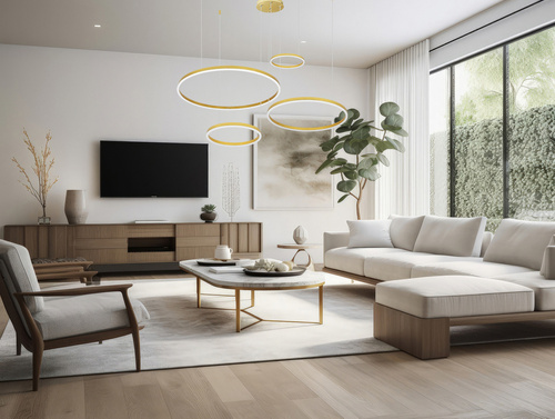 Mehrfachfunktionale moderne Pendelleuchte | LED | Gold | RLK-C04-157W-G