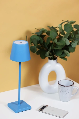 Tischlampe mit eingebautem Akku | Berührungsempfindliche Nachttischlampe | HJA28-BLUE-1