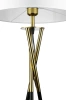 Weiße Stehlampe | Modernes, stilvolles Beleuchtung für Wohnzimmer, Schlafzimmer | Weiße Stehlampe mit Metallgestell | HM112-WHITE