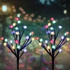 Solarblume | Solar-LED-Gartenlaterne Baum mit Rosen | 70 cm, 600 mAh | FLD-08-C