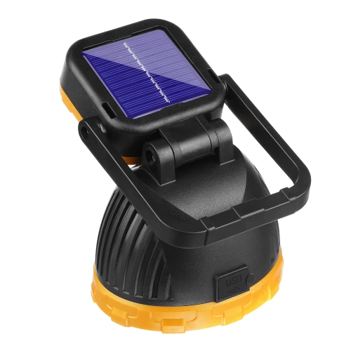 Taschenlampe mit LED für Wanderungen | Solar-Taschenlampe mit Powerbank | Tragbare Campinglampe | TG-GZ0241-B