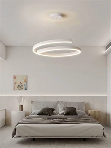 Moderne Pendelleuchte 50 cm | Spiral LED Lampe 50W | RLO-50CM-50W-W