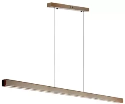 Moderne rechteckige Hängelampe | Fernbedienung | LED | Braun | SX41-120CM-48W-BR