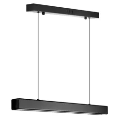 Moderne rechteckige Pendelleuchte | Fernbedienung | LED | schwarz | SX41-60CM-24W-BK