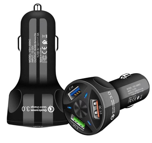 Schnellladegerät fürs Auto 3x USB | Schnellladung Quick Charge 3.0 | CA-007