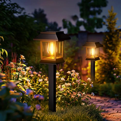 LED Solar Gartenlaterne | Elegante Säule | HK-115B