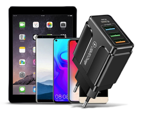 Netzladegerät mit 3 USB-Anschlüssen und PD-Port (USB-C) | CA-060