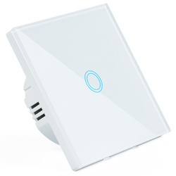 Touch-Lichtschalter | gehärtetes Glas | weiß | SW86-1