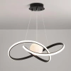 LED-Hängeleuchte 60W | Stilvolle Mond-3D-Lampe | RLT-50CM-60W-B