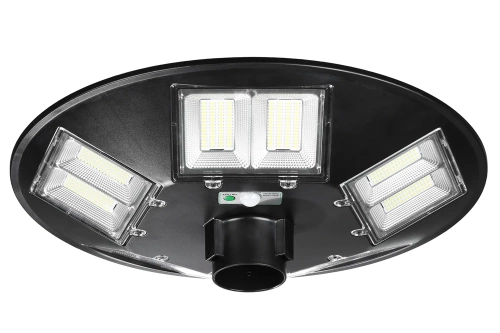 Straßenlaterne, Solar-LED-UFO-Lampe | 1000W, 12Ah, IP65, 672 LED SMD5730 | großer 6V/15W-Solarmodul | Fernbedienung | LDT-B840
