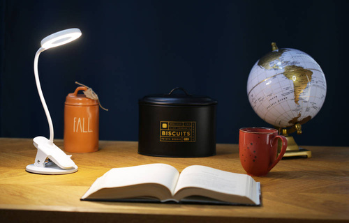 Schreibtischlampe, Schullampe RING LED mit Klemme für den Tisch | Touch-Schalter | Q5-2