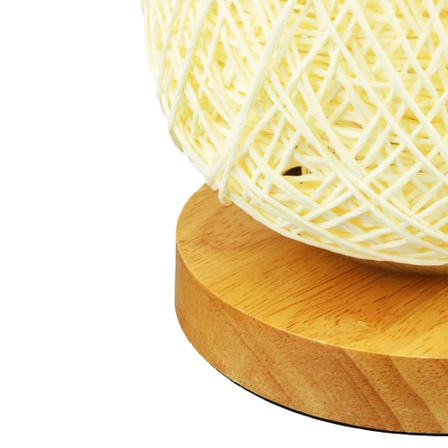 Rattan-Tischleuchte | stilvolles Nachttischlicht | ZBD-C2314-BG