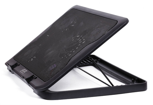 Laptop-Kühlständer 12-17" | 5 Lüfter | USB HUB | LED | C5-SCHWARZ