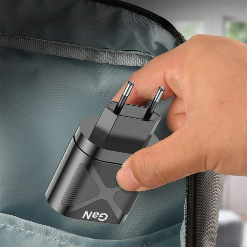 Schnellladegerät Netzteil 65W mit USB- und PD 3.0-Anschlüssen (USB-C) | BK-389-GAN