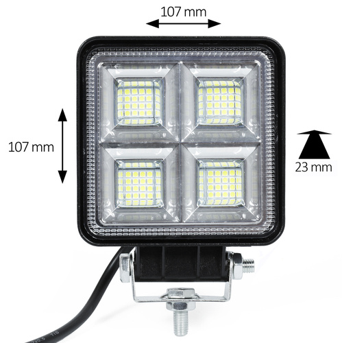 Quadratische Arbeitsleuchte 192W | LED-Panel mit 64 CREE-Dioden | IP65 | WL10192W