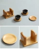 Untersetzer-Set aus Bambus | 6 Stück | Ergänzung für Gong Fu Cha Technik | BCP-6in1-Bamboo