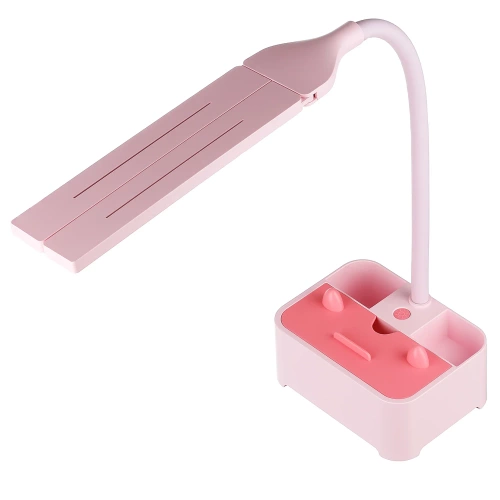 LED-Schreibtischleuchte für Kinder | mit Organizer und Handyhalter, Farbtemperatur einstellbar | pink | TDL-126-PINK