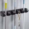 Halter für Wischmopps, Rechen und Bürsten mit Haken | 5 Plätze + Haken | SL-005H
