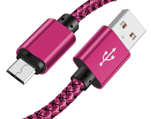 Micro USB 2M | Nylon-Ladekabel für Quick Charge 3.0 2A | C06