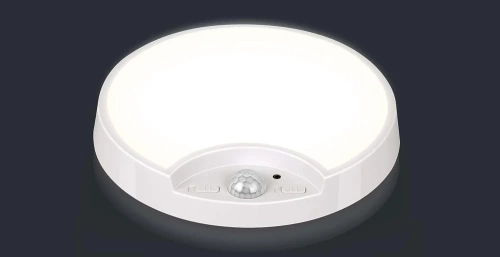 Deckenleuchte mit integriertem Akku | LED-Deckenleuchte mit Dämmerungssensor und Bewegungssensor | C2772-WEISS