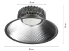 Industrielampe | Lagerstrahler | LED | BK-HB150W-S