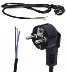 Netzkabel | 1,5 m, 230 V, mit Stecker | schwarz | PWC-1.5M-BLACK