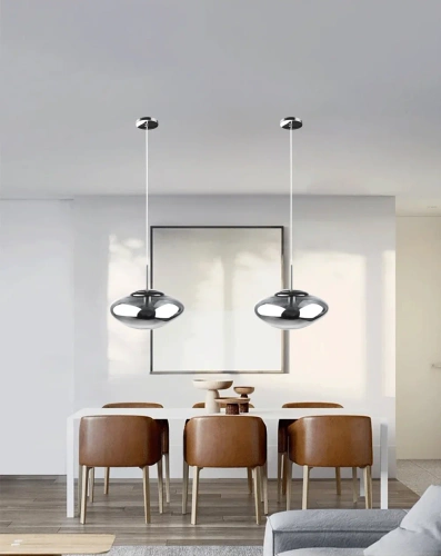 Wandleuchte mit unregelmäßiger Form | moderne Pendelleuchte | XDL-C300-silber