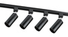 Modern Schienensystem Komplettset | Schienenbeleuchtung | 1,5m Schienenprofil + 4x flammige GU10 Spot Strahler | Deckenlampe