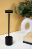 LED-Tischlampe | Moderne Nachttischlampe mit eingebautem Akku | HJA21-SCHWARZ