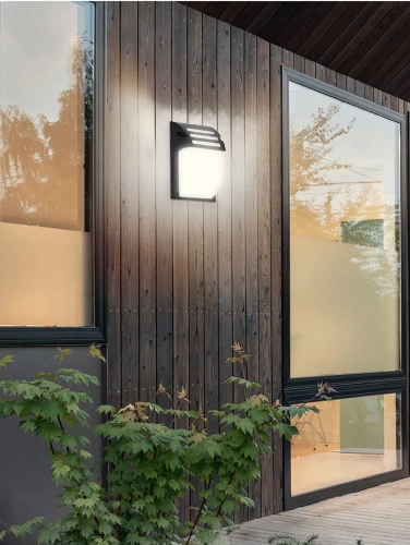 Garten-Wandleuchte | IP54, E27 | Aluminium und Glas | BD-C184