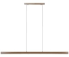 Moderne rechteckige Hängelampe | Fernbedienung | LED | Braun | SX41-150CM-60W-BR