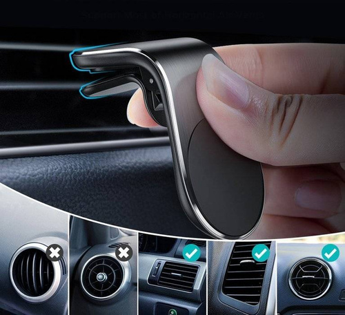 Magnetische Aluminium-Autohalterung für Handy | 3 Farben | PSI-M046