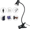 Schreibtischklemmlampe | Flexible Leselampe | Nachtlicht mit Farbwechseloption | USB-LED-Lampe | FH-08-5W-BK