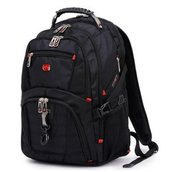 Multifunktions-Rucksack | 40 l, Laptopfach, USB- und 3,5-mm-Klinkenanschluss | 1680D ballistisches Nylon | schwarz